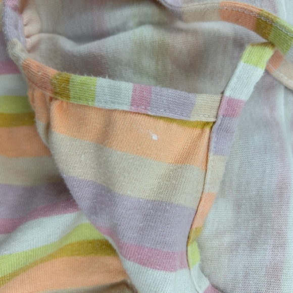 Lot/bundle of 3 dresses- Jean dress, red with hearts, stripe dress -Sz 7/8 - Picture 7 of 8